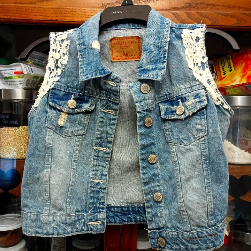 Amethyst Jeans Vest